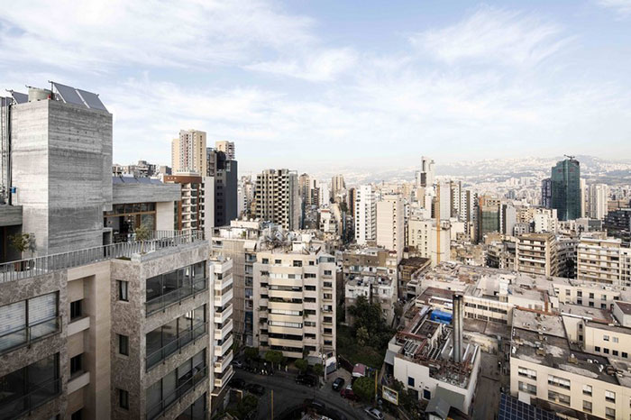 معماری آپارتمان شیک در بیروت