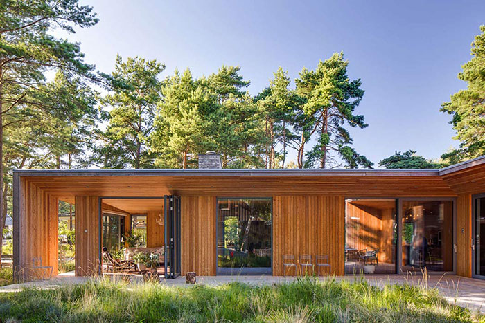 معماری ویلای چوبی در سوئد