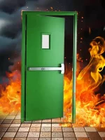 خرید درب ضد حریق مدل MFR 20 سبز رنگ