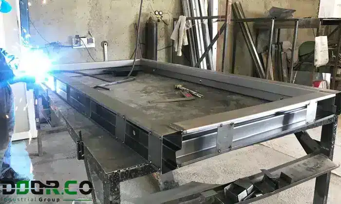 نمونه تولید درب ضد حریق در کارگاه درکو